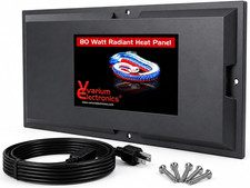 Radiant Heat Panels Made in USA 80W–Premium Reptile Heater Mounts Easily with In