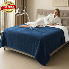 King Size Waterproof Blanket for Bed Couch, 80'' X 80'' Double Side Leakproof Re