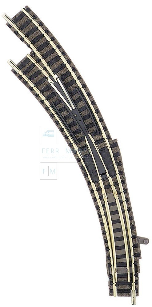 FLEISCHMANN 9174 - Scala N 1:160 Deviatoio sinistro con azionamento manuale.