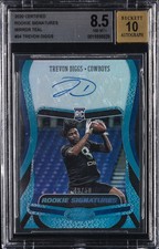 2020 PANINI CERTIFIED ROOKIE SIGNATURES MIRROR TEAL TREVON DIGGS #/50 BGS 8.5