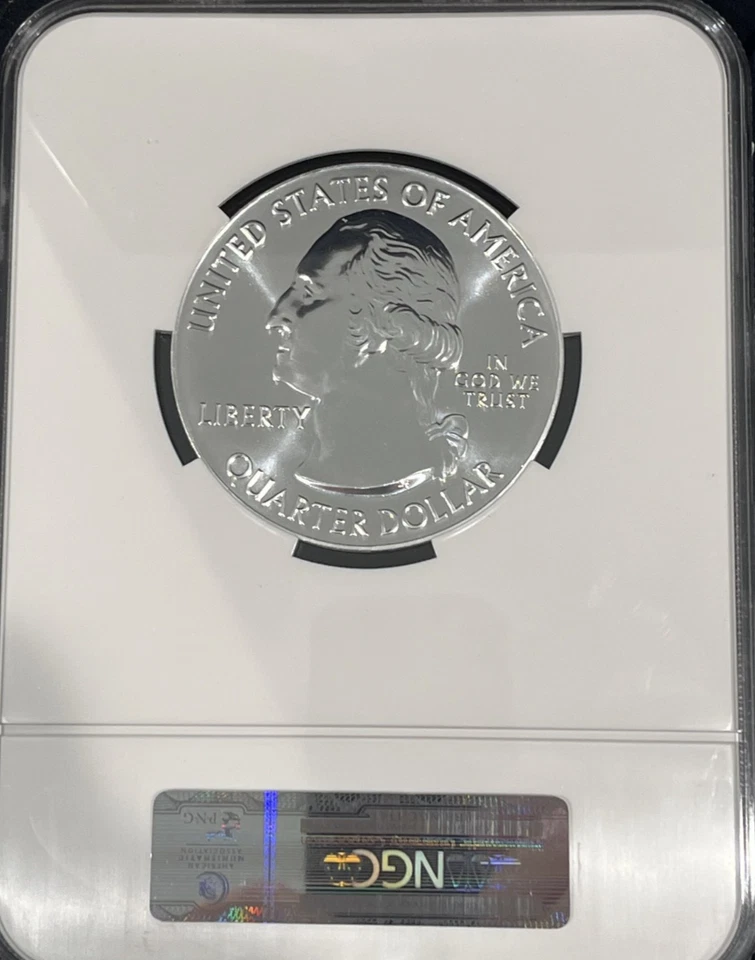 2011 Olympic National Park ATB 5 oz Silver Coin : NGC MS69PL Early Releases - Image 2 of 2