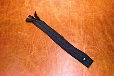 BLACK Nylon Coil Closed End Zippers - 5" inch zipper, #3