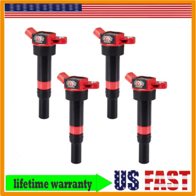 4 Pack Ignition Coils For 2011-2020 Hyundai Elantra Kia Forte 1.8L 2.0L L4 UF651
