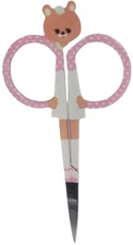 Tan Buddy Bear Embroidery Scissors 3 3/4"