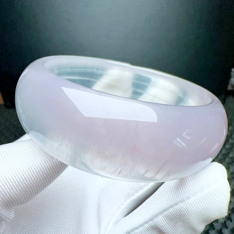 Brazalete Brazalete 60,4 mm Natural Púrpura Transparente Cuarzo Cristal Piedras Preciosas AAA Foto 2 de 4