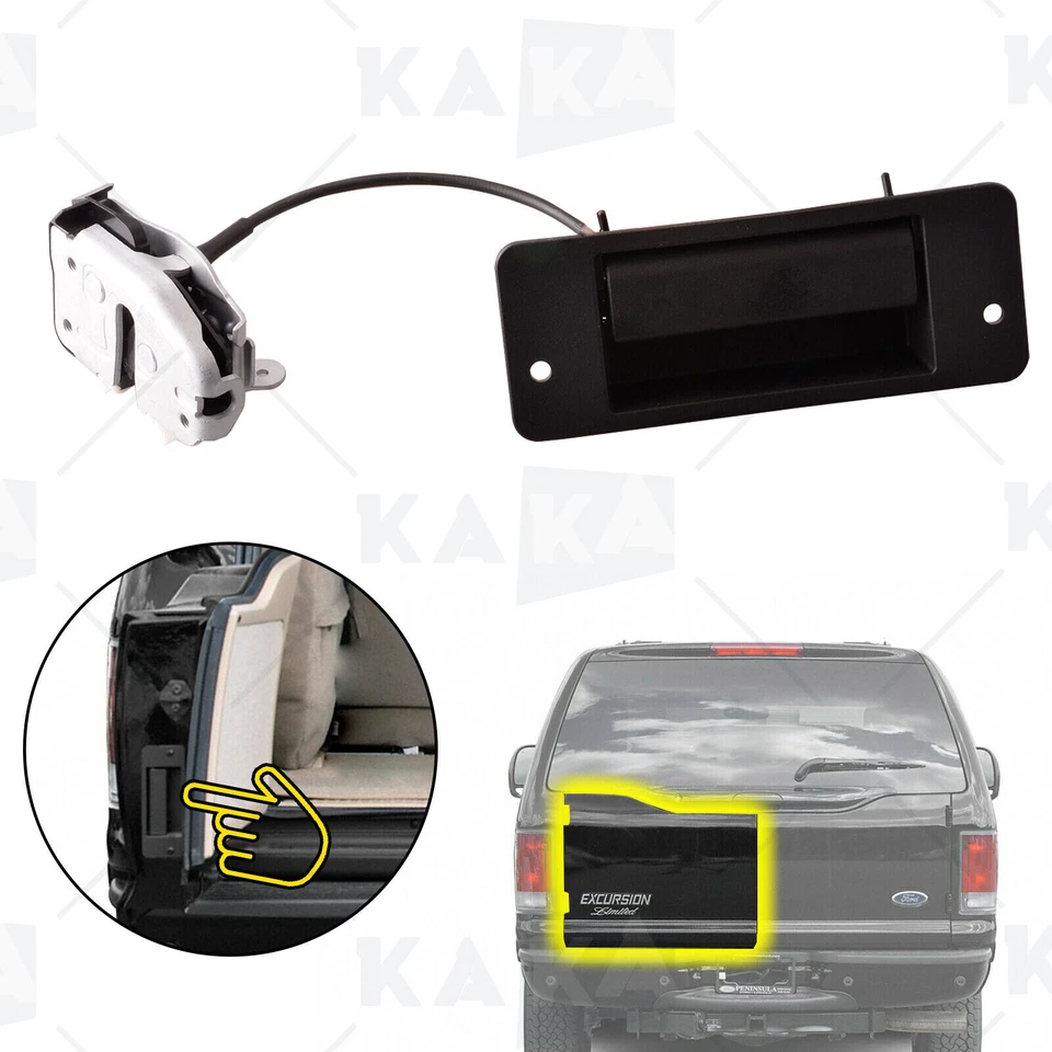 Actuador de cerradura de puerta trasera izquierda con manija para Ford Excursion 2000-2005 Foto 2 de 4