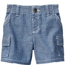 NWT Gymboree Baby boy Jean Cargo Shorts Size 6-12 m
