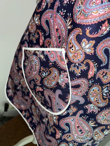 Tablier / blouse des années 1970 en coton liberty , neuf mais vintage taille 3 - Imagen 2 de 6