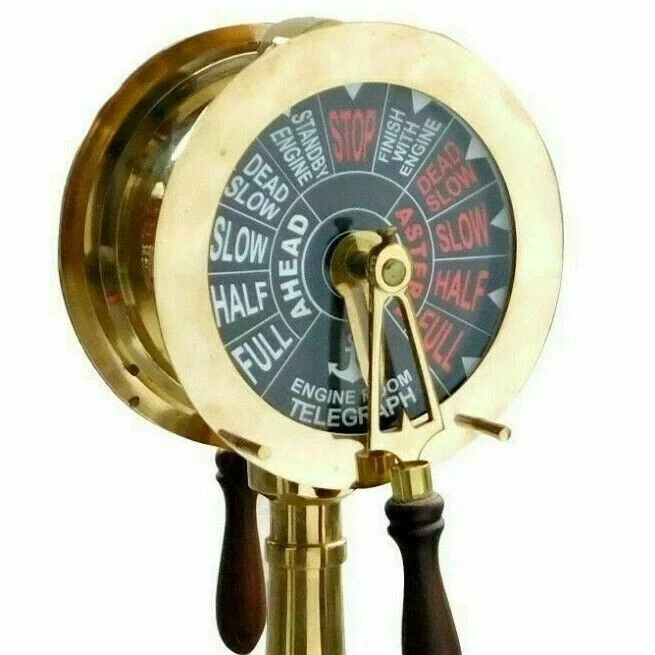 Декоративный коллекционный морской латунный заказ двигателя корабля телеграф 24 дюйма - Изображение 2 из 4