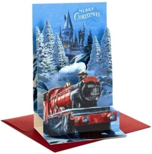 Harry Potter 3D Pop-Up Christmas Card w/Envelope (each) ~ NEW!! FREE SHIPPING!!!