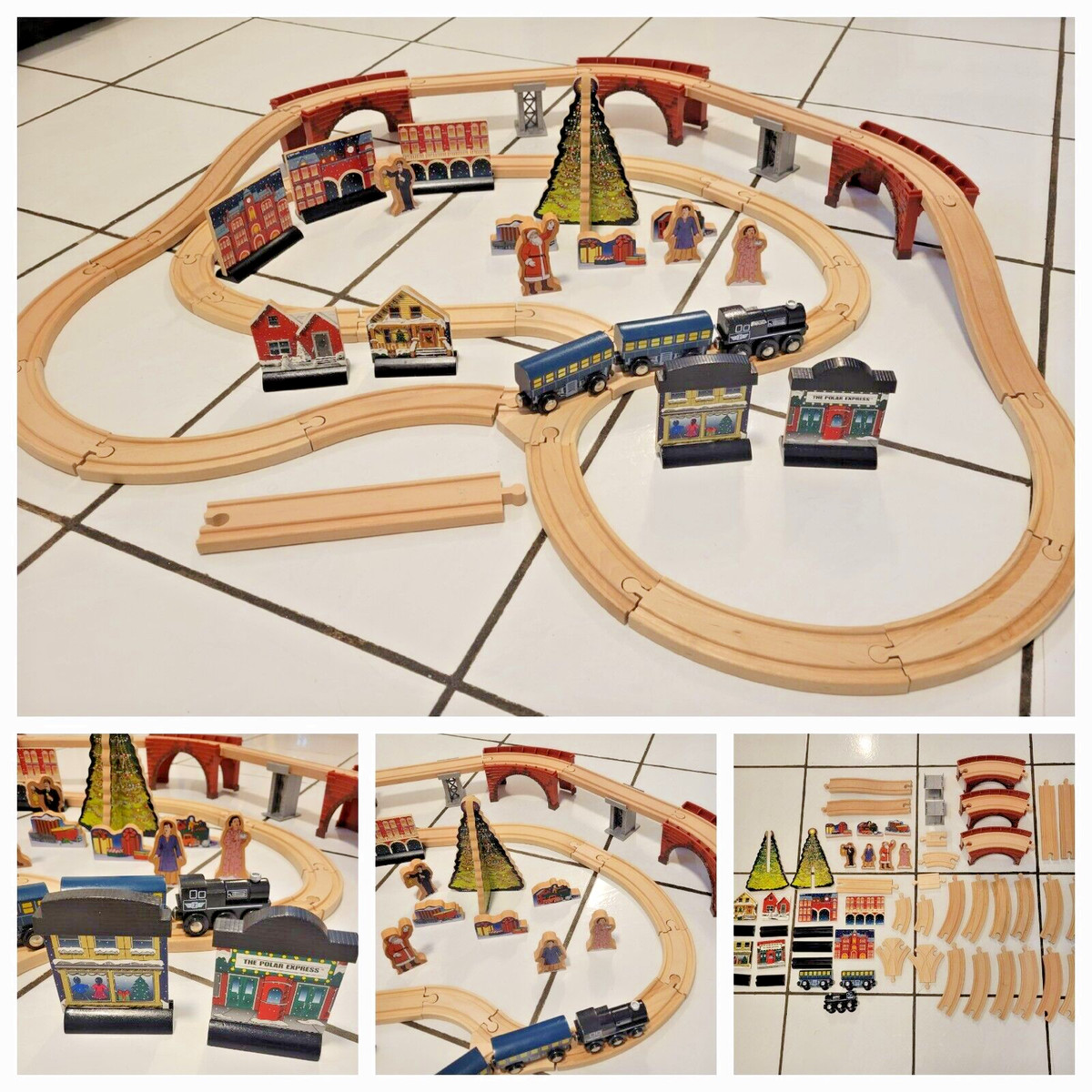 Polar Express Wood Train Set