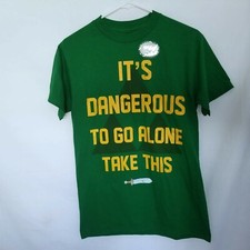 Nintendo Legend Of Zelda T Shirt Size S It's Dangerous To Go Alone Take This