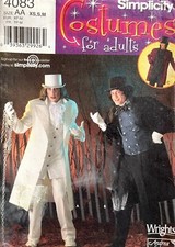 Simplicity Men's Costume Pattern 4083 Size XS-M UNCUT