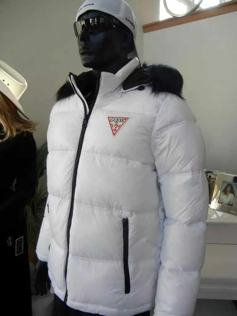 Guess jacket fur hood cheap