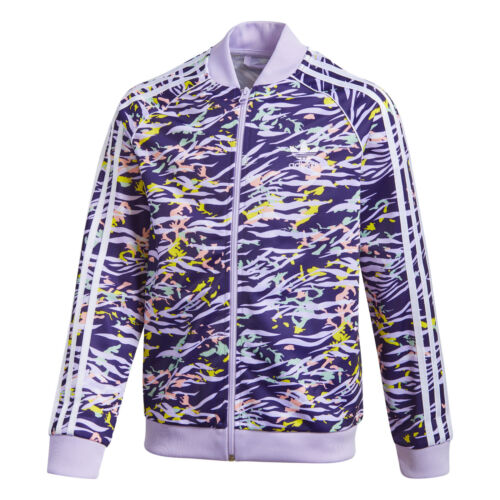Chaqueta Leggings Adidas Originales Niñas Estampado de Animales SST Top de Pista Niños Junior - Imagen 6 de 16