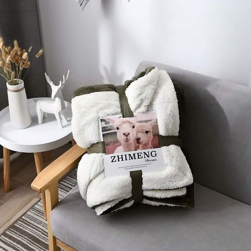 NUEVO DOBLE MANTA DE LANA SHERPA SOFÁ CAMA CÁLIDO ACOGEDOR EXTRA GRANDE - Imagen 6 de 16