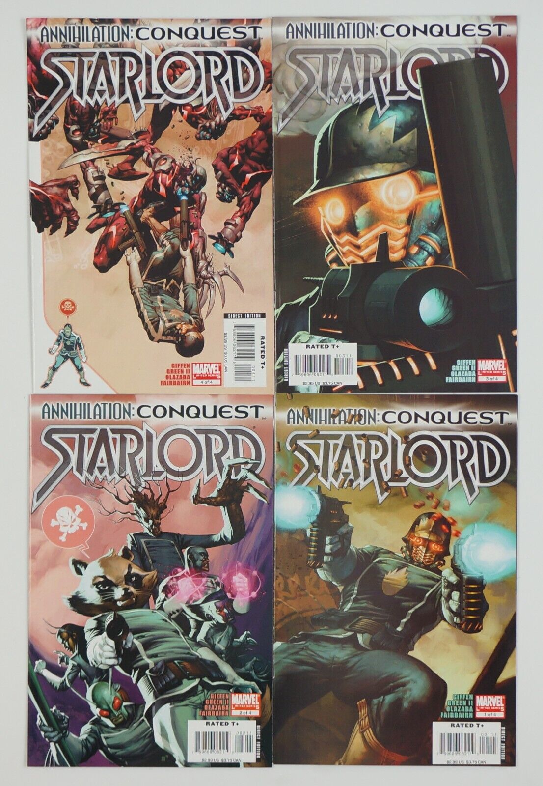 Annihilation: Conquest - Starlord #1-4 VF/NM complete series - 1st modern Groot