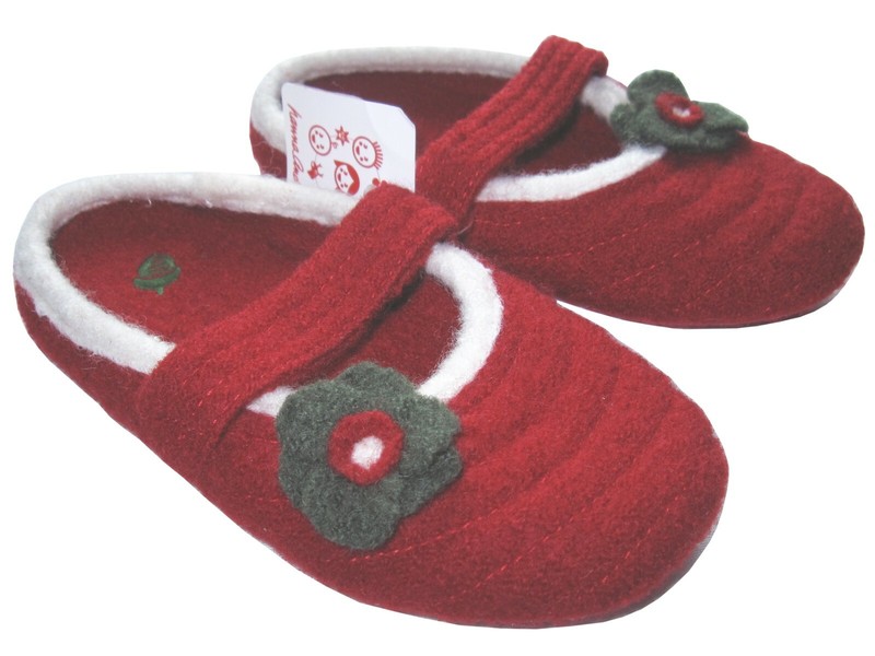NWT Acorn Boiled Wool Slippers, sz 12.5-13.5