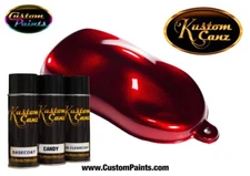 Kustom Canz RUBY RED CANDY 12 oz AEROSOL CAN KIT Custom Paint, HOK, Autopaint