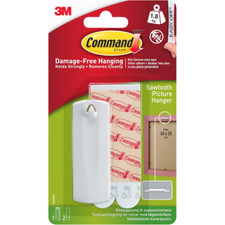 NEW Command Sawtooth Picture Hanger 1.8kg Damage-Free Holds Strongly