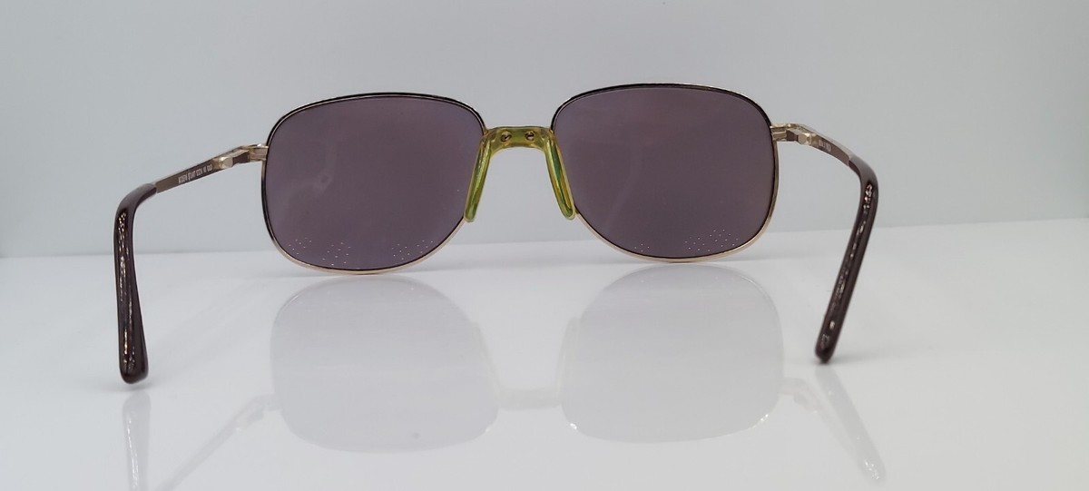 Gianni Venezia Golden Frame Black Lenses Sunglasses Unisex Gianni Versace 4V4 Vintage Sunglasses, Black Gothic Cross  main image 4
