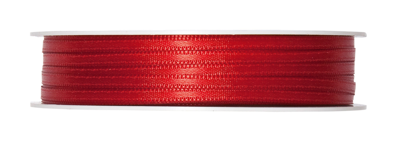 Blood Red Satin ribbon 3mm (1/8"") woven fabric Full 50m roll Made in Germany