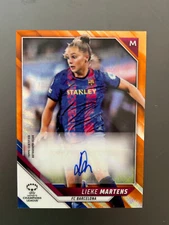 LIEKE MARTENS 2021-22 Topps Chrome UEFA Women's AUTO Orange Refractor 07/25