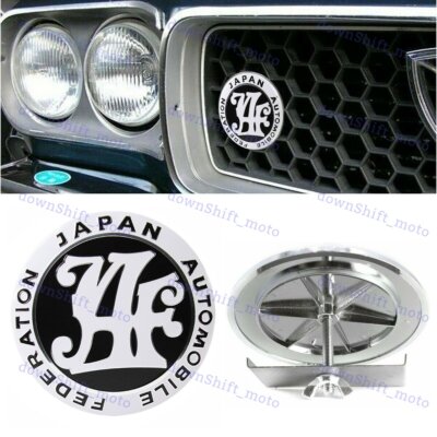 Japan Automobile Federation JDM JAF BLACK Emblem Badge For Toyota 