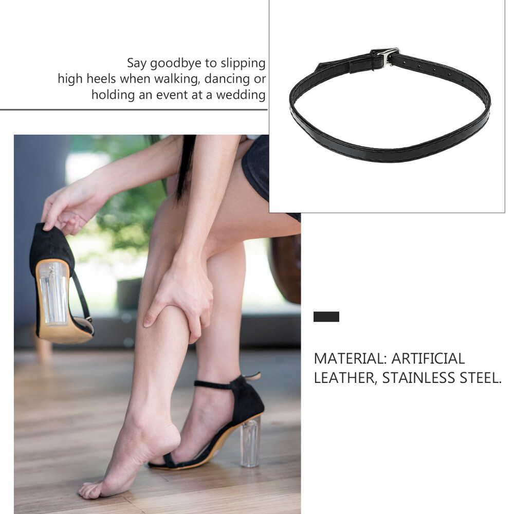 APL 2 Paia Lacci Anticaduta Tacco Alto Cinghie per Scarpe Sciolte Miss Rimovibili