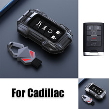 Alloy Silicone Car Key Case Cover For Cadillac Escalade Cts Sts Srx Xlr Xts Ext