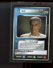 Star Trek BB 1994 Black Border SAREK FEDERATION quasi come nuovo