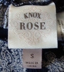 KNOX ROSE Dark Blue & Gray PAISLEY Print Faux WRAP Maxi SKIRT Sz SMALL — photo 5