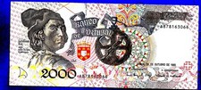 RARE GEM UNC Portugal P186c(4) 2000 Escudos BARTOLOMEU DIAS Beleza/Mateus 21.10.