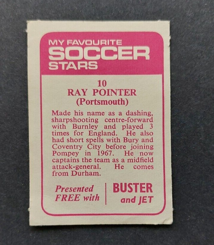 IPC Cards - My Favourite Soccer Stars 1971 - Buster & Jet Red Back - Picture 19 of 66