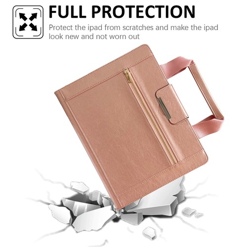 For 10 Inch Universal Tablet Zipper Wallet Folding Stand PU Leather HandBag Case - Picture 40 of 45