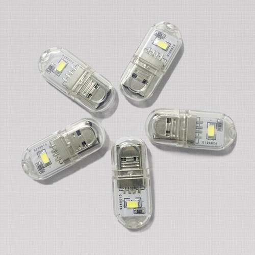 6PCS Warm Light Mini Size Portable USB Power Night Light Two-sided Luminous - Afbeelding 8 van 17