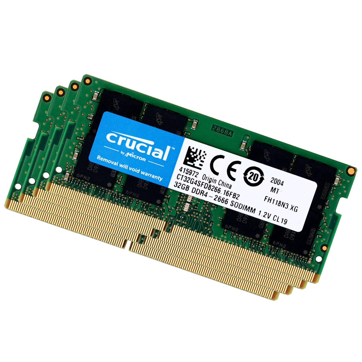 Micron Crucial 2x 8GB = 16GB KIT DDR4 RAM 2666 Mhz PC4-21300 SO-DIMM