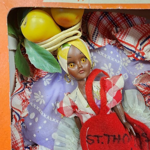 Vintage Souvenir Doll Calypso Queen St Thomas Handmade Native Artisans Ethnic - Picture 2 of 19