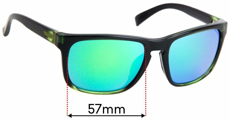 SFx Replacement Sunglass Lenses fits Von Zipper Lomax 57mm Wide