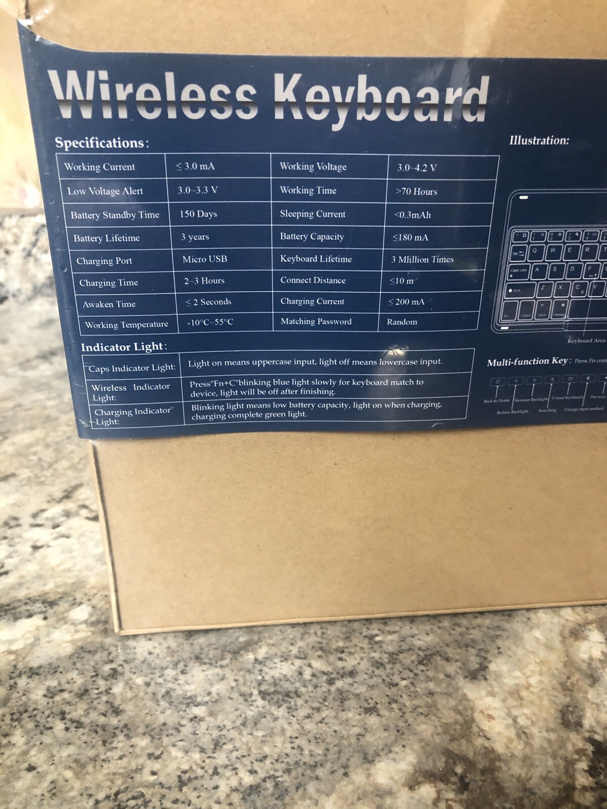 New Sealed IVSO Wireless Keyboard For iPad 9.7&rdquo; 