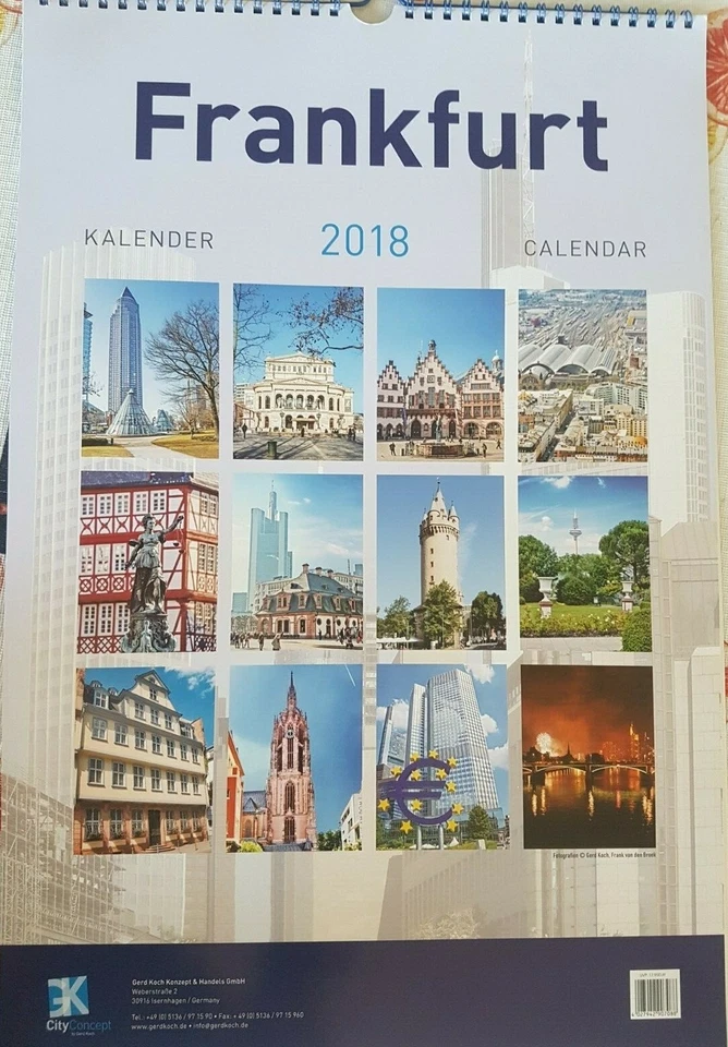 FRANKFURTER 2018 Kalender / Fotografie Fotokalender Frankfurt mit KUNSTBILDERN - Bild 2 von 4