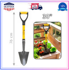 Spear Head Spade Small D-Handle Gardening Shovel with Cushioned Grip, Fiberglass