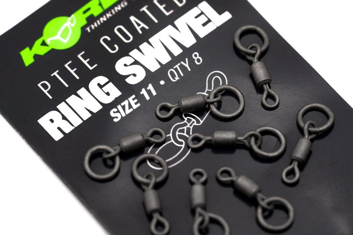 Korda PTFE Coated Ring Swivel - Size 11