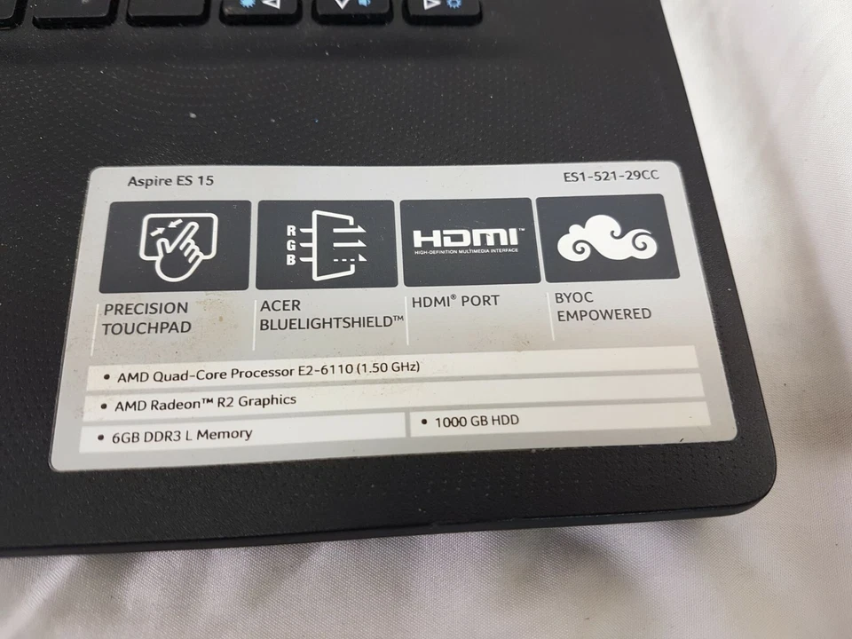 Acer N15C4 Laptop parts repair good screen - Image 3 of 4