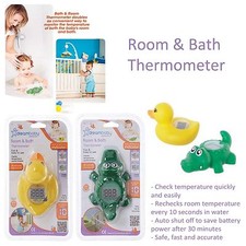 Dreambaby Duck / Croc Room & Bath Tub Digital Thermometer Dream Baby Safety 