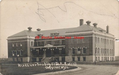 WY, Cheyenne, Wyoming, RPPC, Headquarters Building, Exterior View, Photo