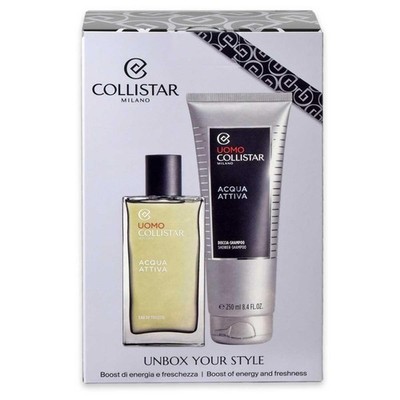 Collistar Man Active Water EDT 100Ml + Shower Shampoo 250Ml Gift Set