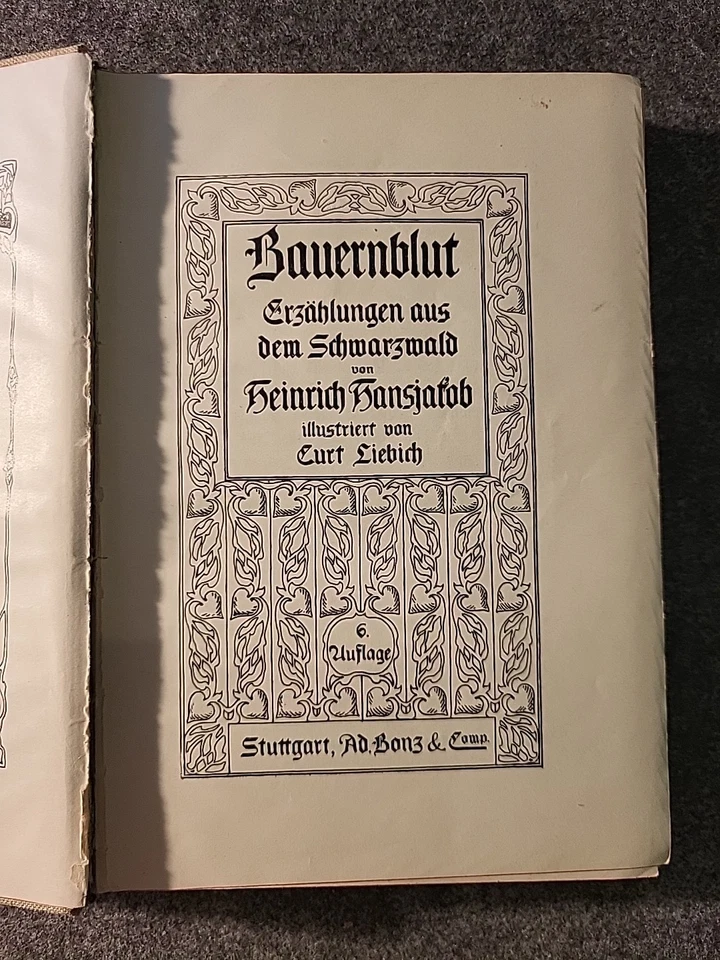"Bauernblut: Erzählungen aus dem Schwarzwald" Heinrich Hansjakob (ca. 1890-1900) - Bild 3 von 4