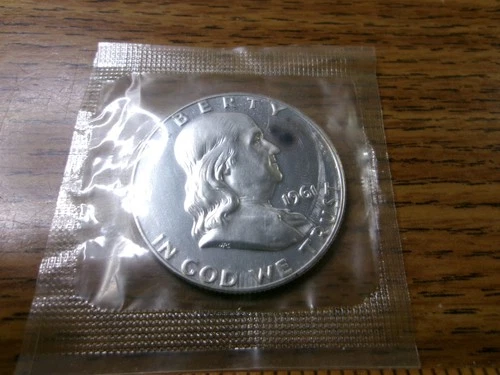 1961 P  Silver PROOF Franklin Half Dollar 50 Cents Proof Set Cello