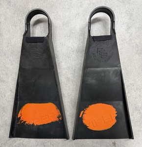 Viper Orange Dot Pacific South Swell Fins Sz L 9-11 Padded Body Boogie Surf Swim